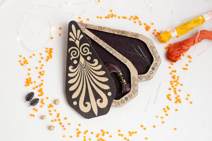 a couple of pieces of wood sitting on top of a table