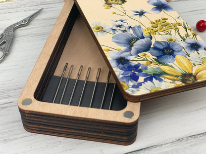 Wooden Needle Holder