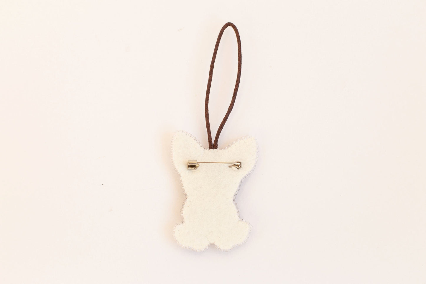 Bull Terrier Dog - Readymade Beaded Brooch