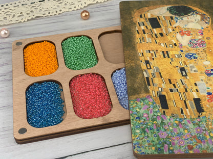 Wooden Seed Bead Organizer