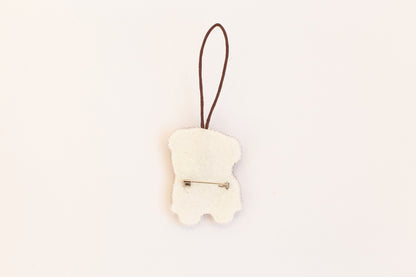 English Bulldog - Readymade Beaded Brooch