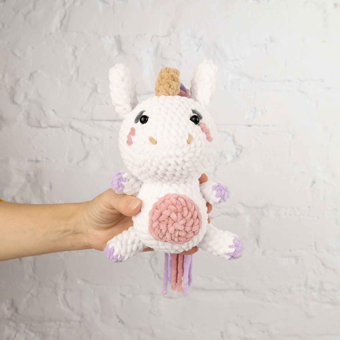 Plush Unicorn  - Crochet Amigurumi DIY kit