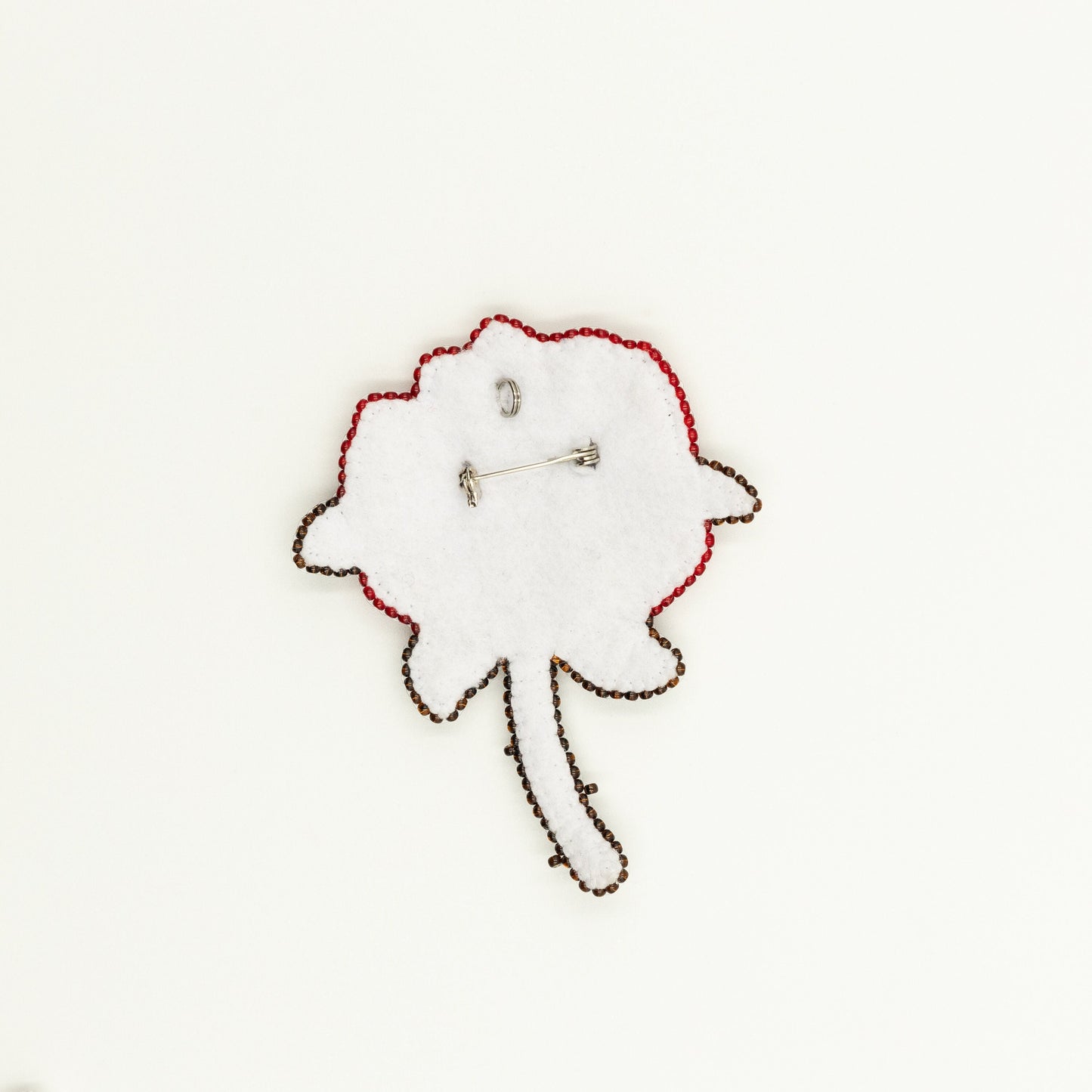 Rose Flower - Readymade Beaded Brooch