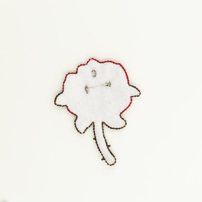 Rose Flower - Readymade Beaded Brooch