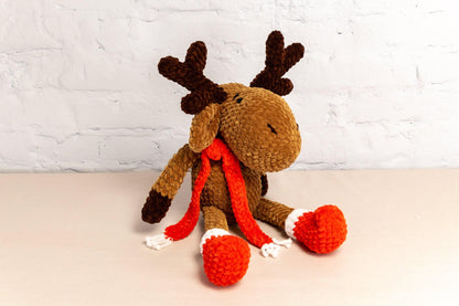 Plush Chrismas Reindeer - Crochet Amigurumi DIY kit