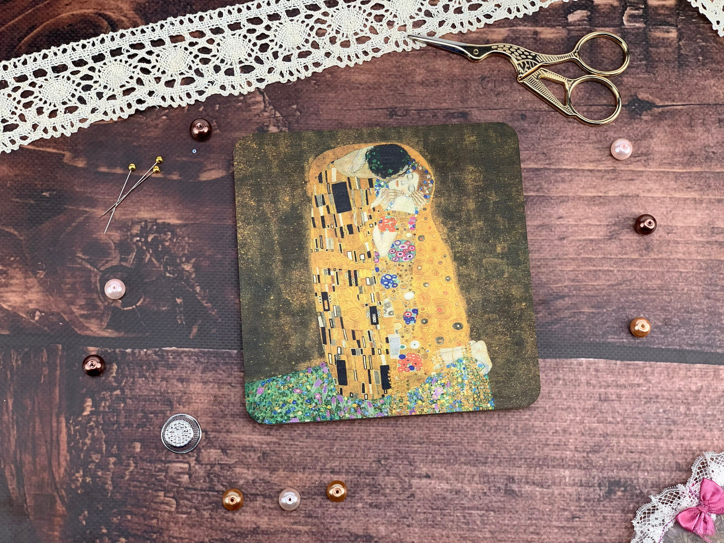 a picture of a painting on a piece of wood