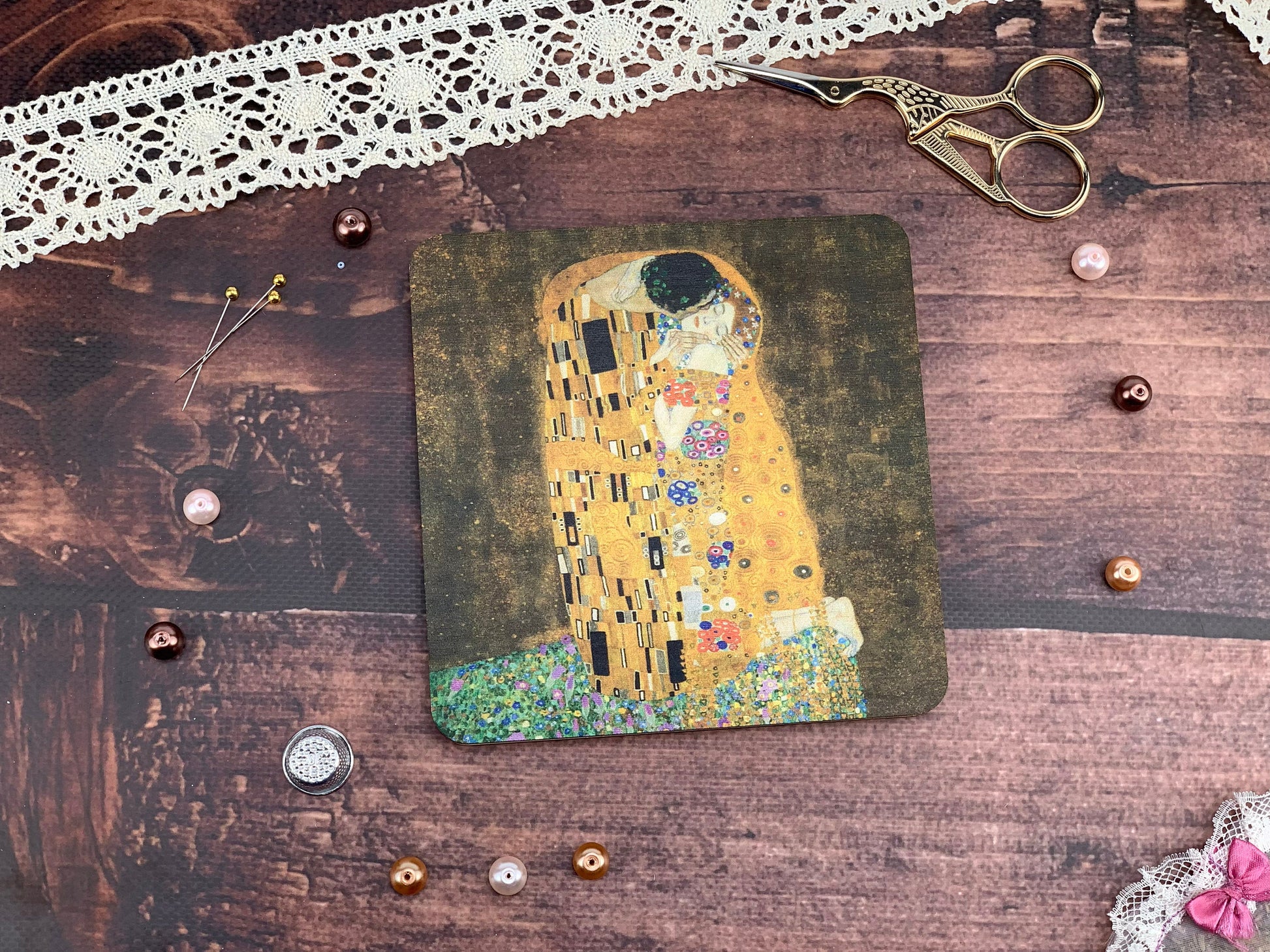 a picture of a painting on a piece of wood