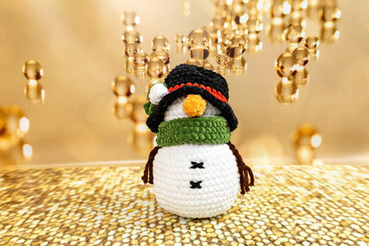 Plush Snowman - Crochet Amigurumi DIY kit