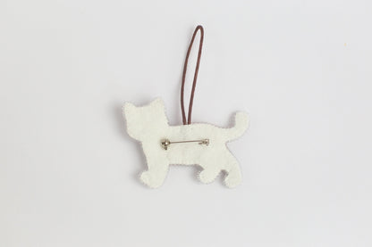 Calico Cat - Readymade Beaded Brooch