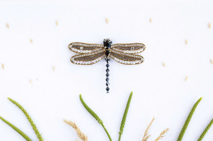 Dragonfly - Readymade Beaded Brooch
