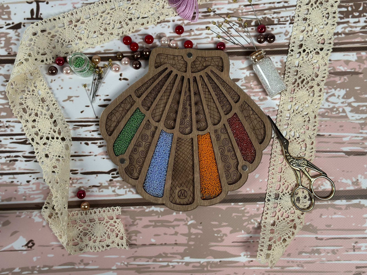 Seed Bead Organizer with 20 Cells