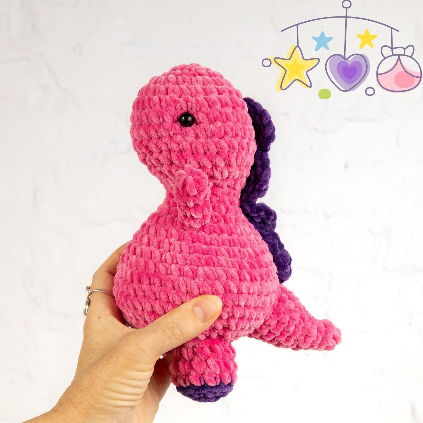 Crochet Dinosaur Plushie - Amigurumi Toys Readymade