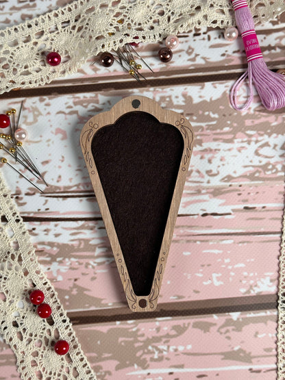 a piece of wood sitting on top of a table