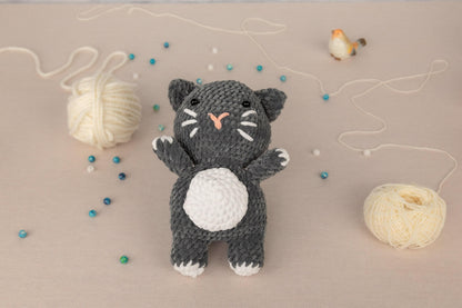 Crochet Cat Plushie - Amigurumi Toys Readymade