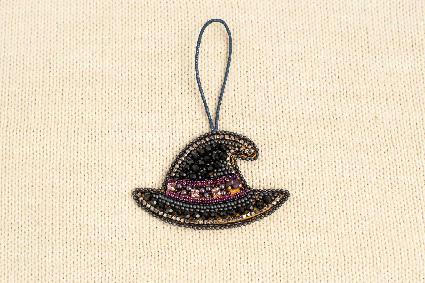 Witch Hat - Readymade Beaded Brooch