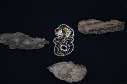 Cobra Snake - Readymade Beaded Brooch