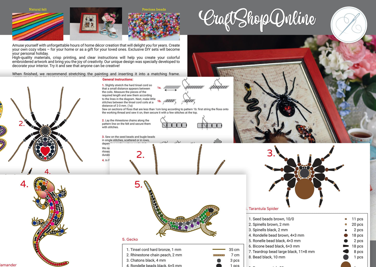 a series of pictures of different types of animals