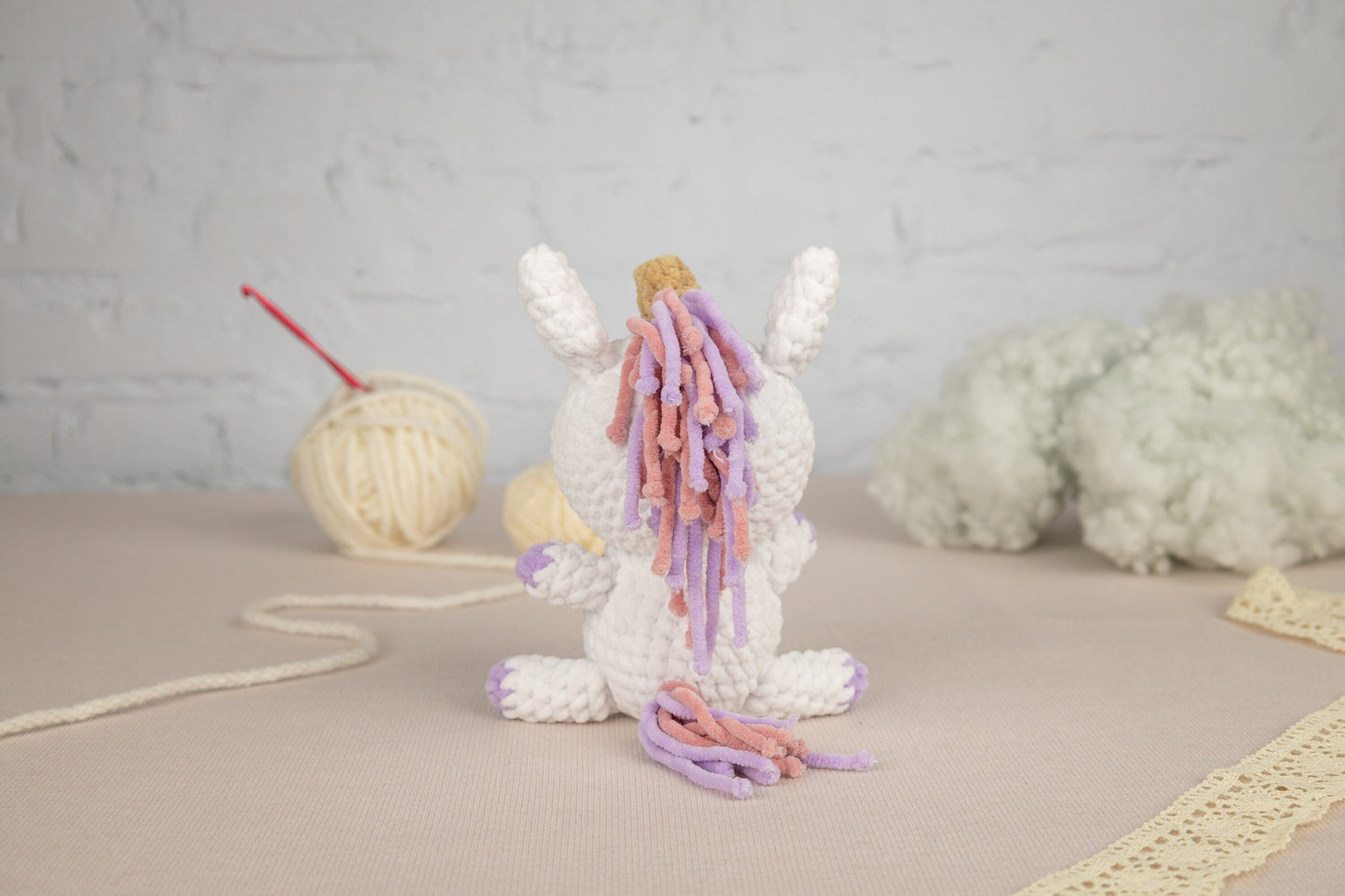 Plush Unicorn  - Crochet Amigurumi DIY kit