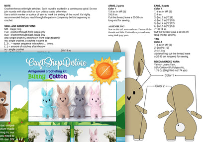 a paper craft of a bunny and a bear