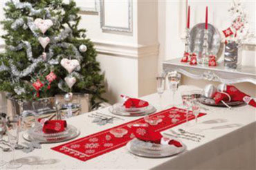 Christmas Table Runner Cross stitch Embroidery DIY Kits
