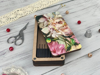 Wooden Needle Holder