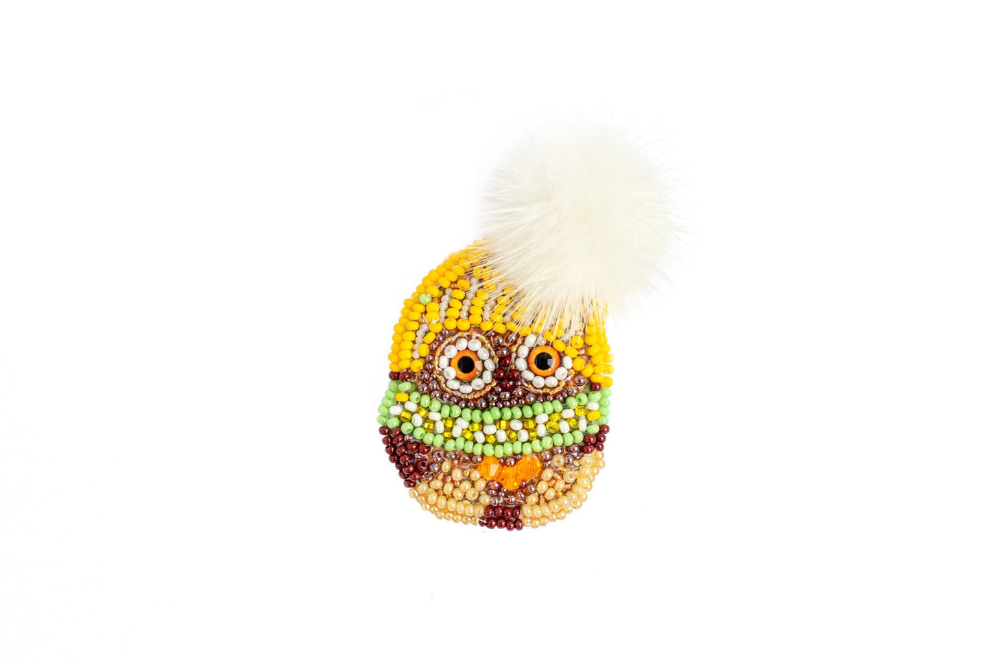 Owlet - Readymade Beaded Brooch