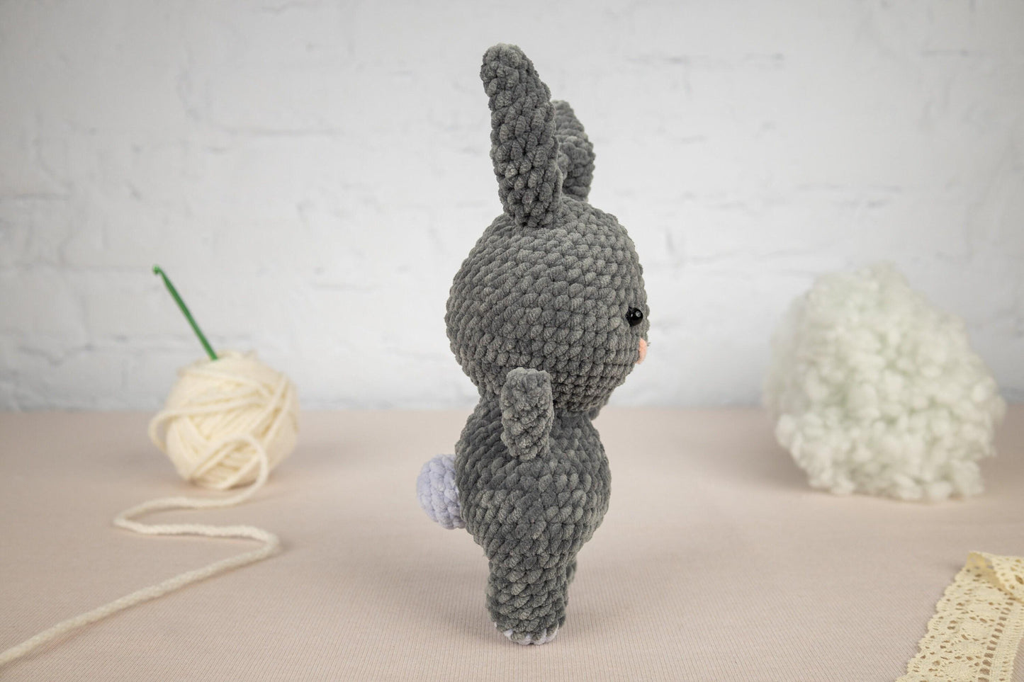 Crochet Bunny Plushie - Amigurumi Toys Readymade