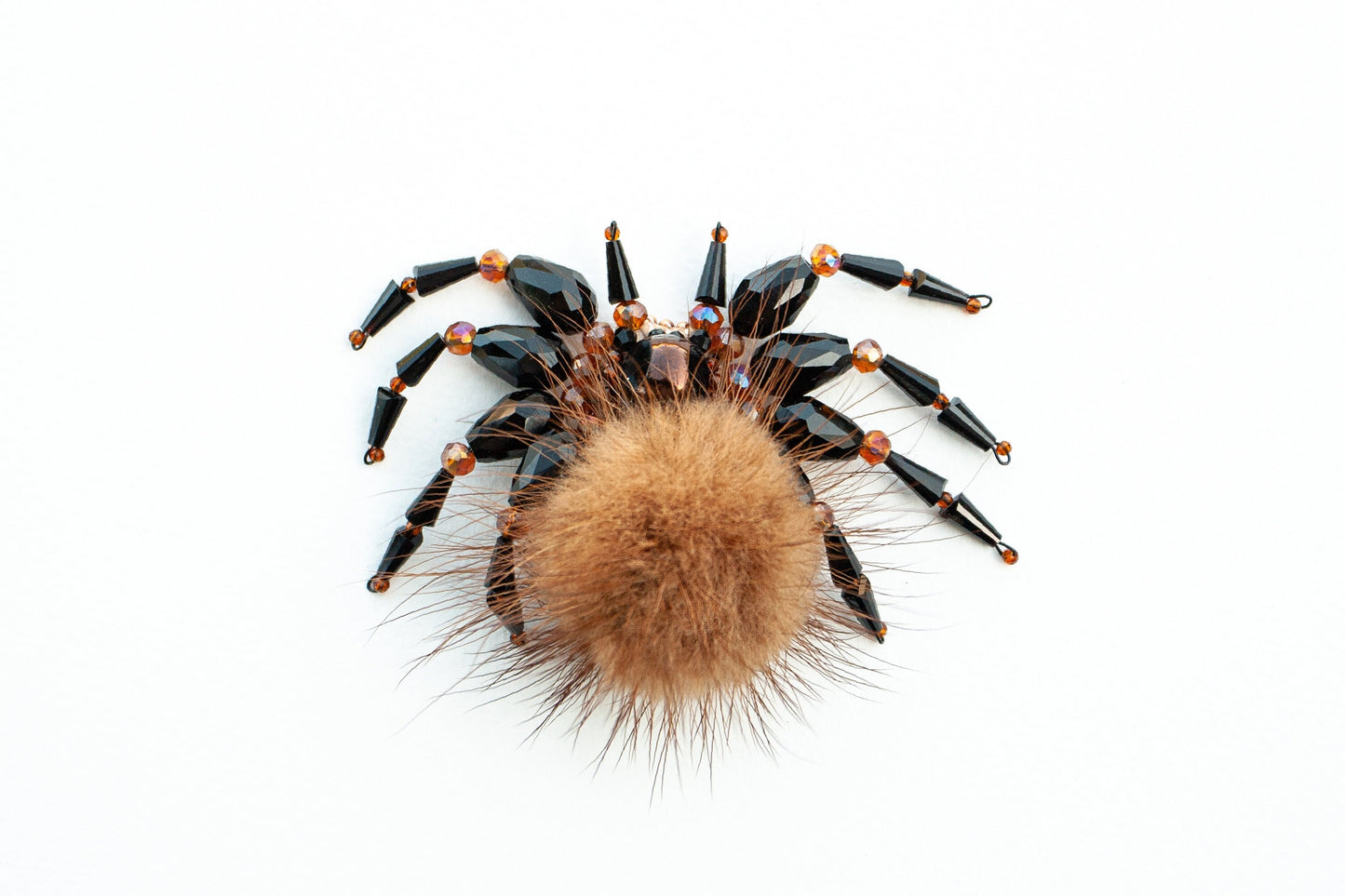 Tarantula Spider - Readymade Beaded Brooch