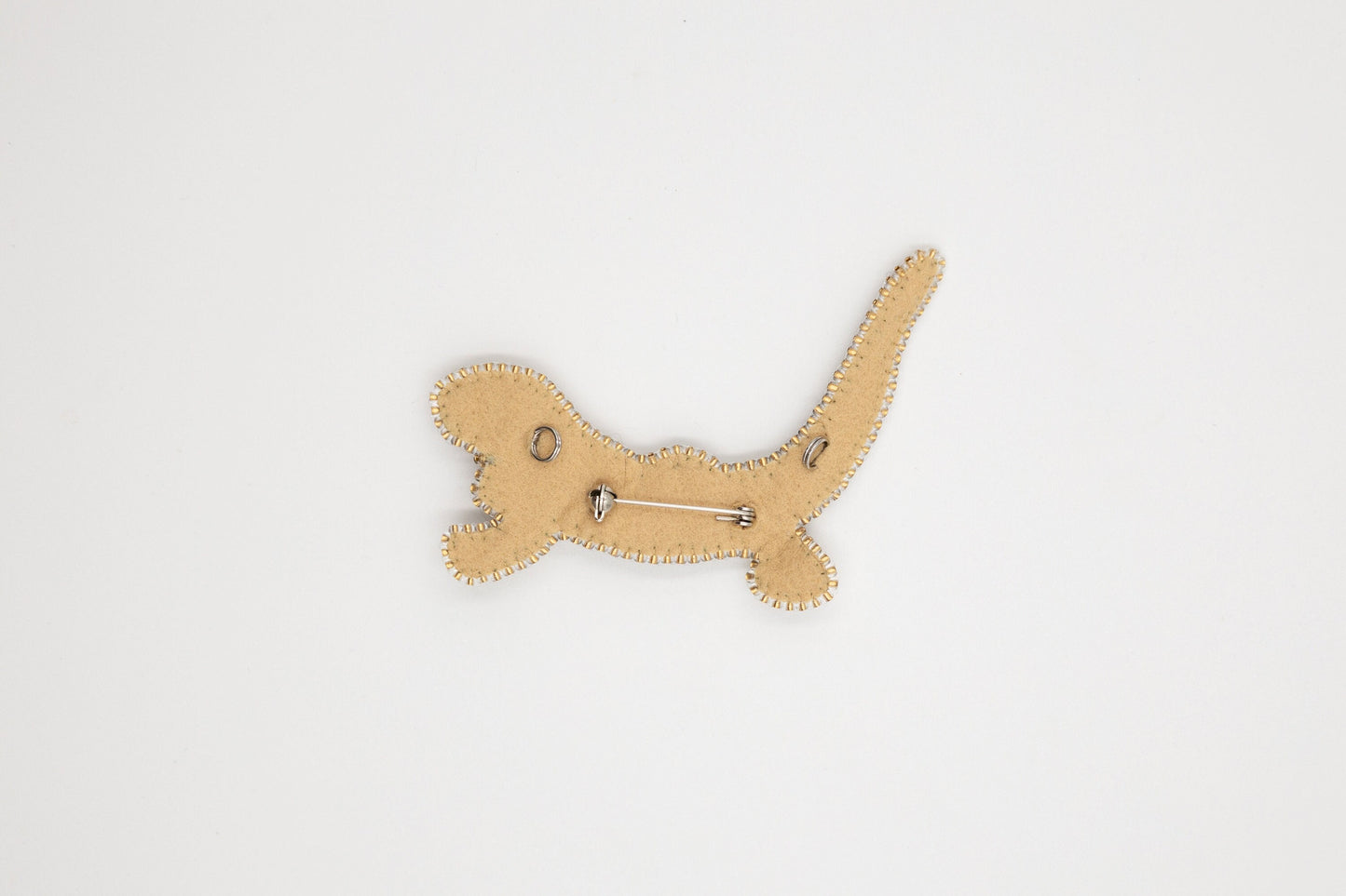 Gecko Lizard - Readymade Beaded Brooch