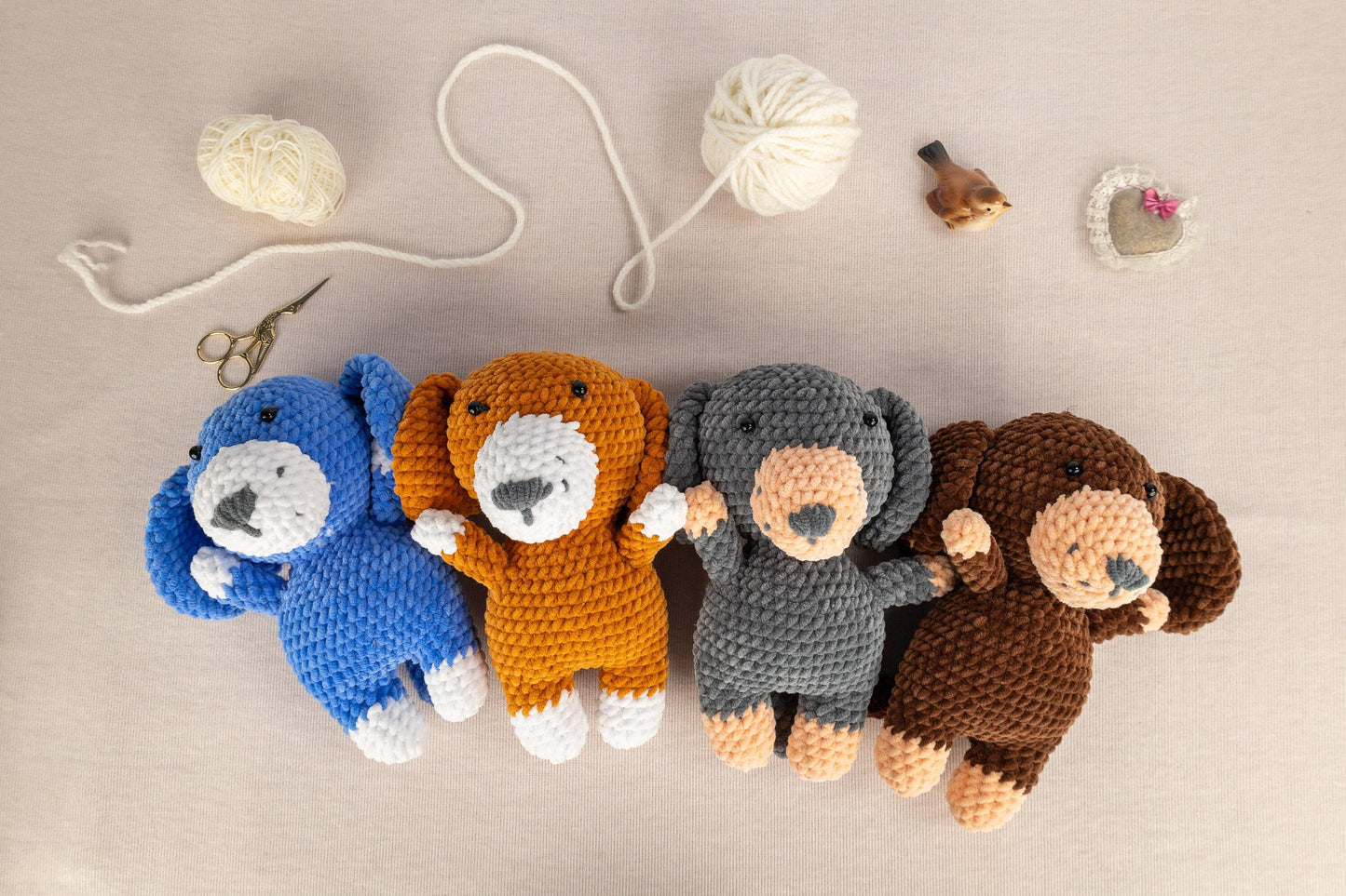 Plush Dog - Crochet Amigurumi DIY kit