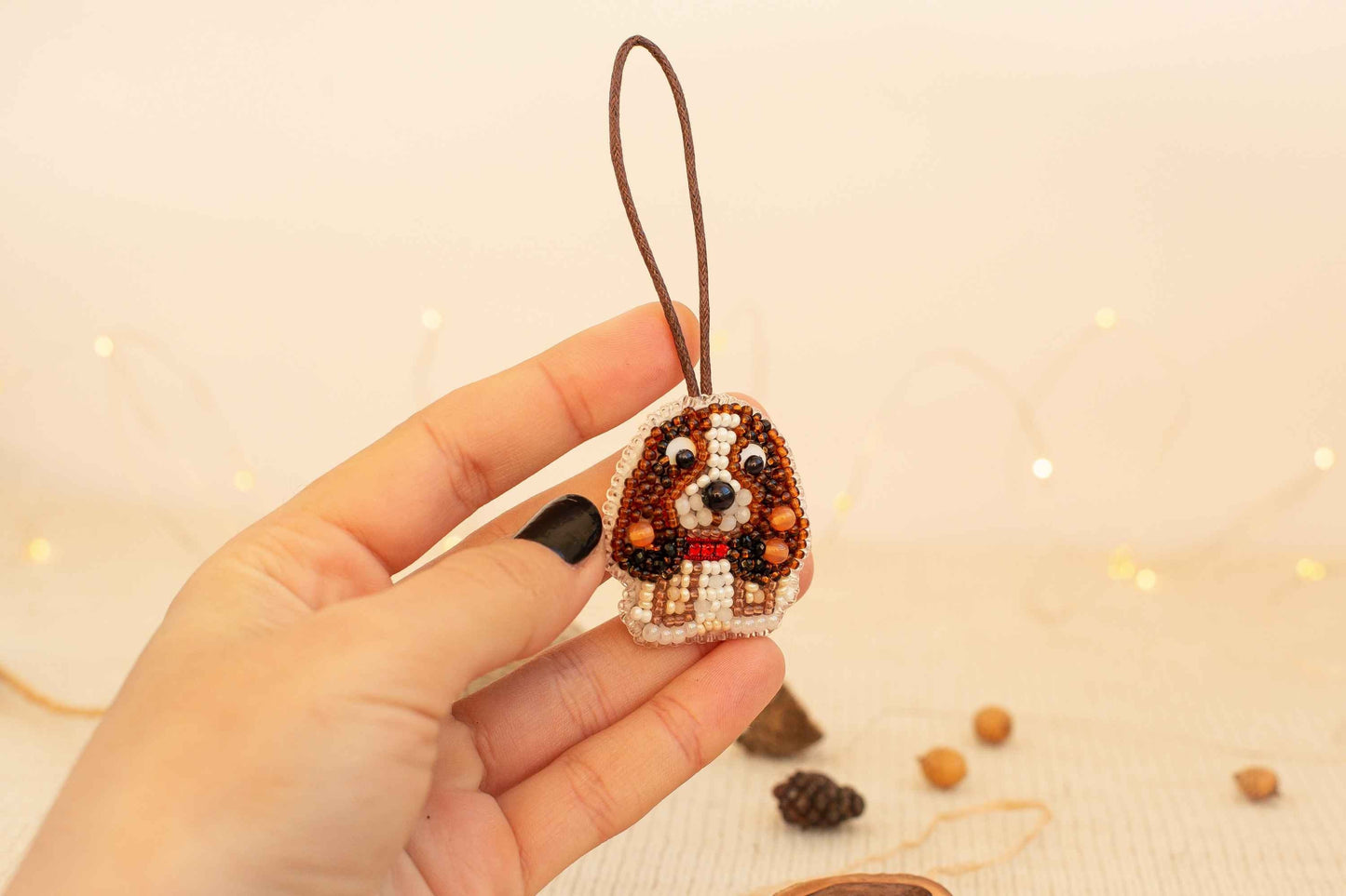 Cocker Spaniel Dog - Readymade Beaded Brooch