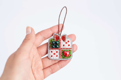 Christmas Gift - Readymade Beaded Brooch