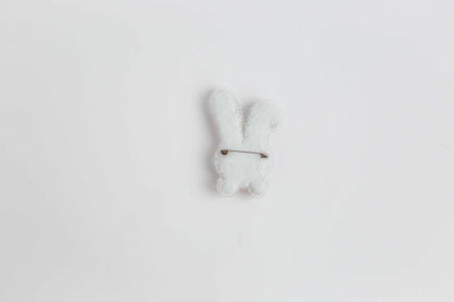 White Rabbit - Readymade Beaded Brooch