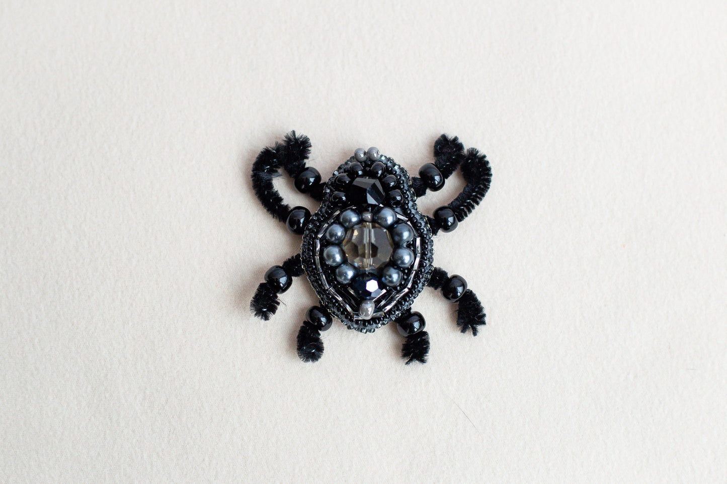 Spider - Readymade Beaded Brooch