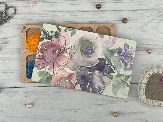 Wooden Seed Bead Organizer