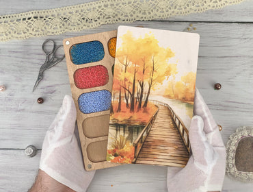 Wooden Seed Bead Organizer