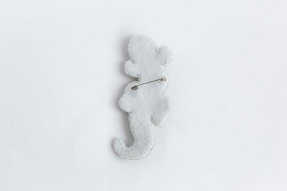 Lizard - Readymade Beaded Brooch
