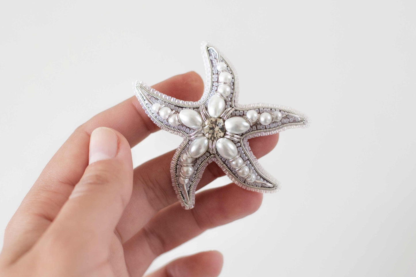 Starfish - Readymade Beaded Brooch