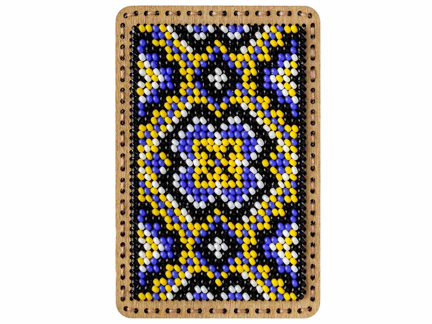 a picture of a beaded picture of a square