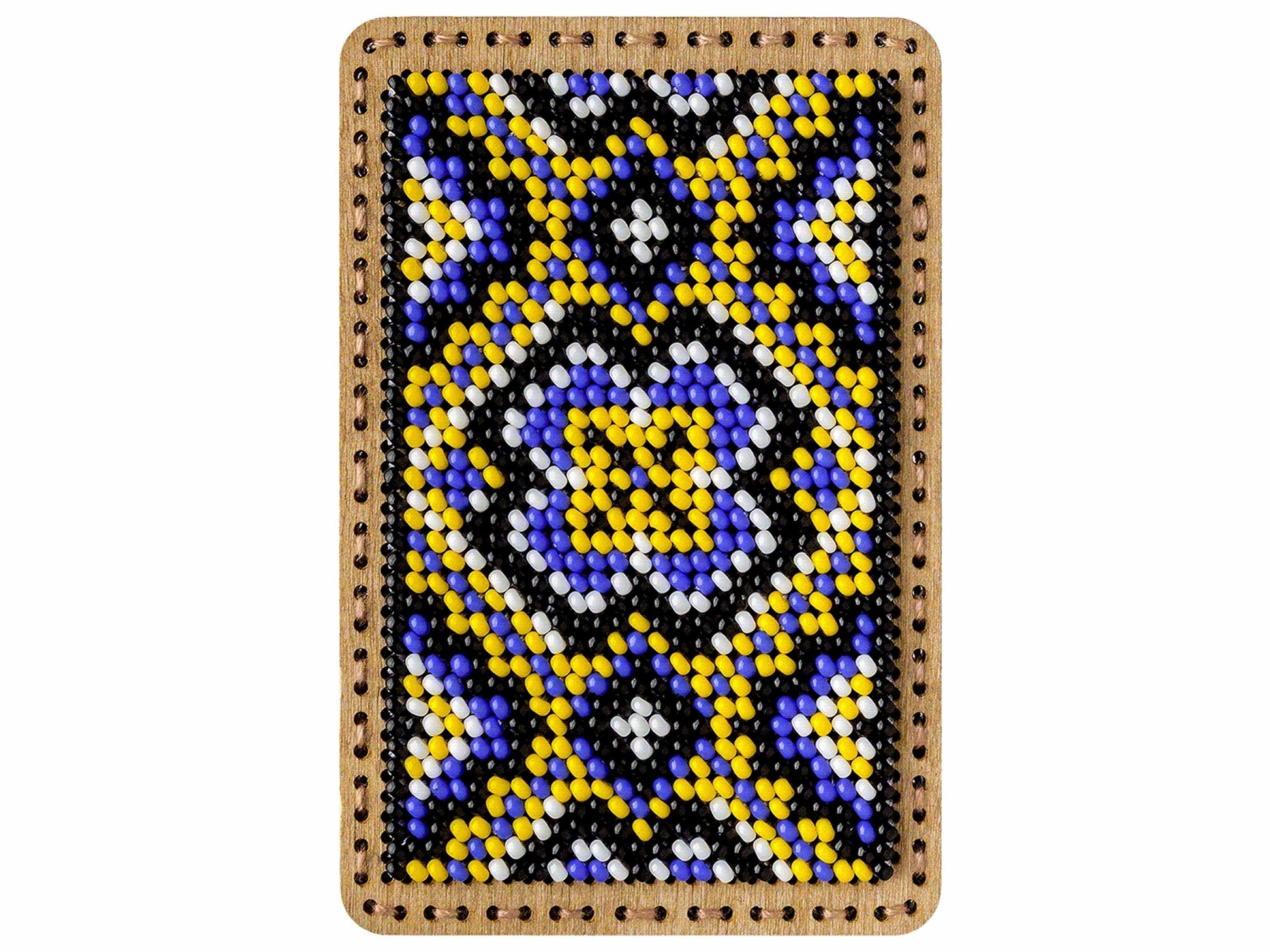 a picture of a beaded picture of a square