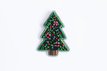 Christmas Tree Brooch Beading DIY Kit