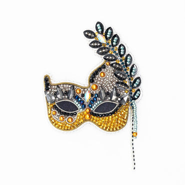 Venetian Carnival Mask Brooch Beading DIY Kit