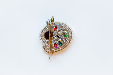 Artist Palette Brooch Beading DIY Kit