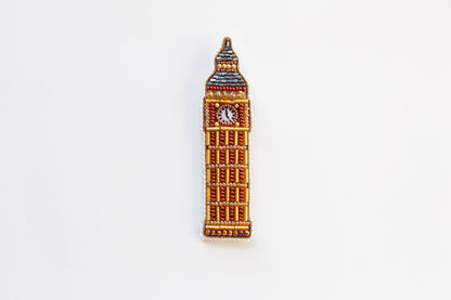 Bead Embroidery Kit Big Ben. Seed Bead Brooch kit. DIY Craft kit. UK Themed Beading Kit. Needlework beading. Handmade Jewelry Making Kit