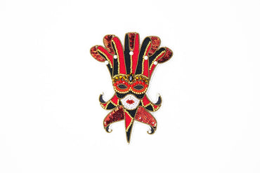 Harlequin Mask Brooch Beading DIY Kit