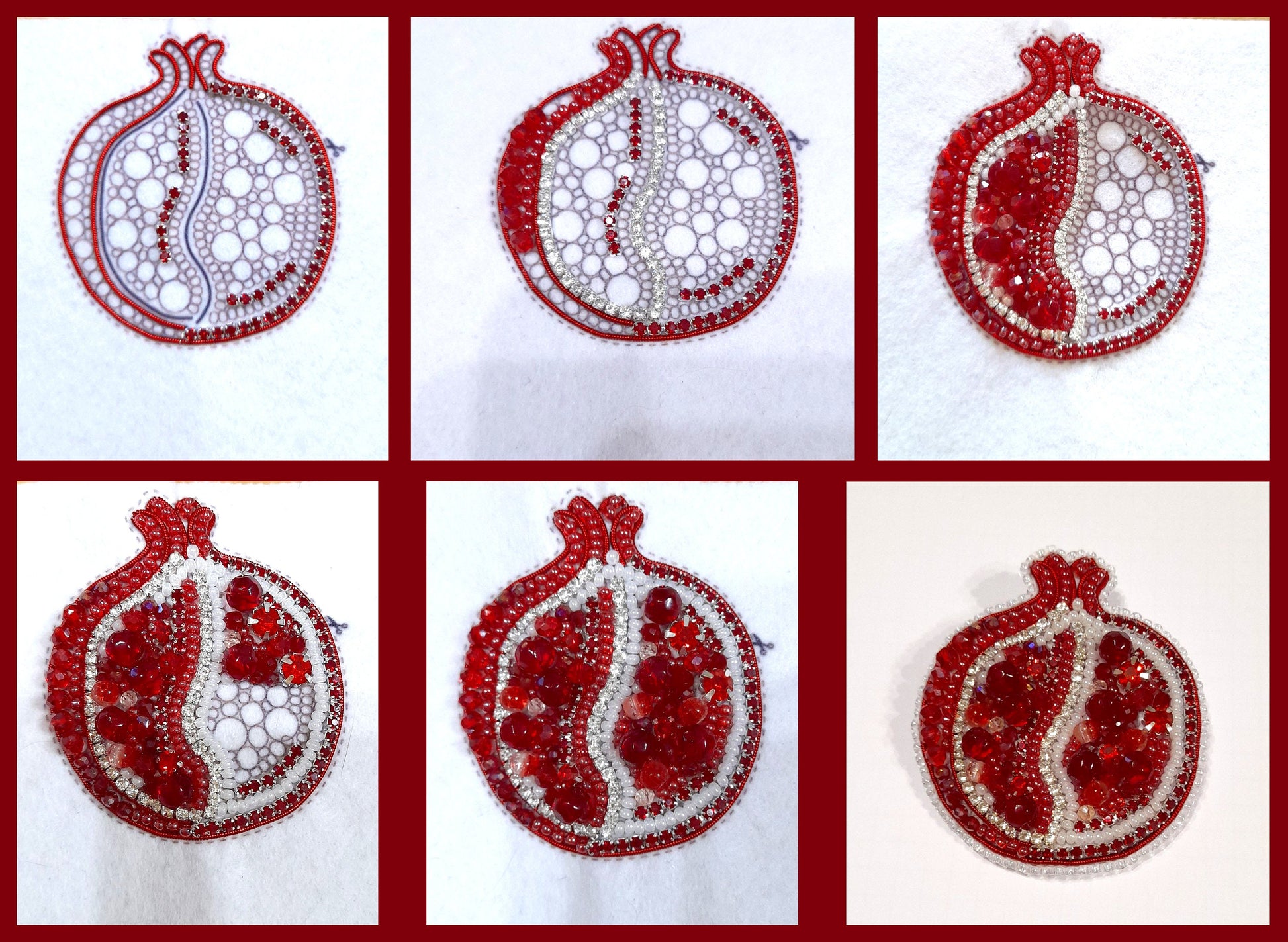 a series of pictures of a christmas ornament