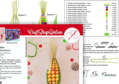 a brochure with a picture of a corn on the cob