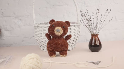Crochet Bear Plushie - Amigurumi Toys Readymade