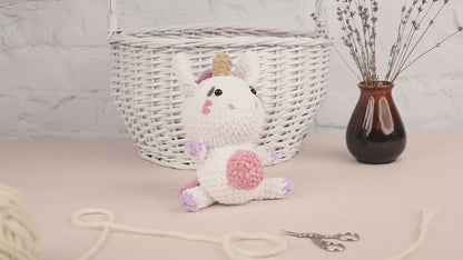 Crochet Unicorn Plushie - Amigurumi Toys Readymade