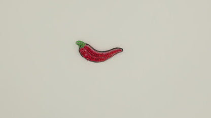 Red Chili - Readymade Beaded Brooch